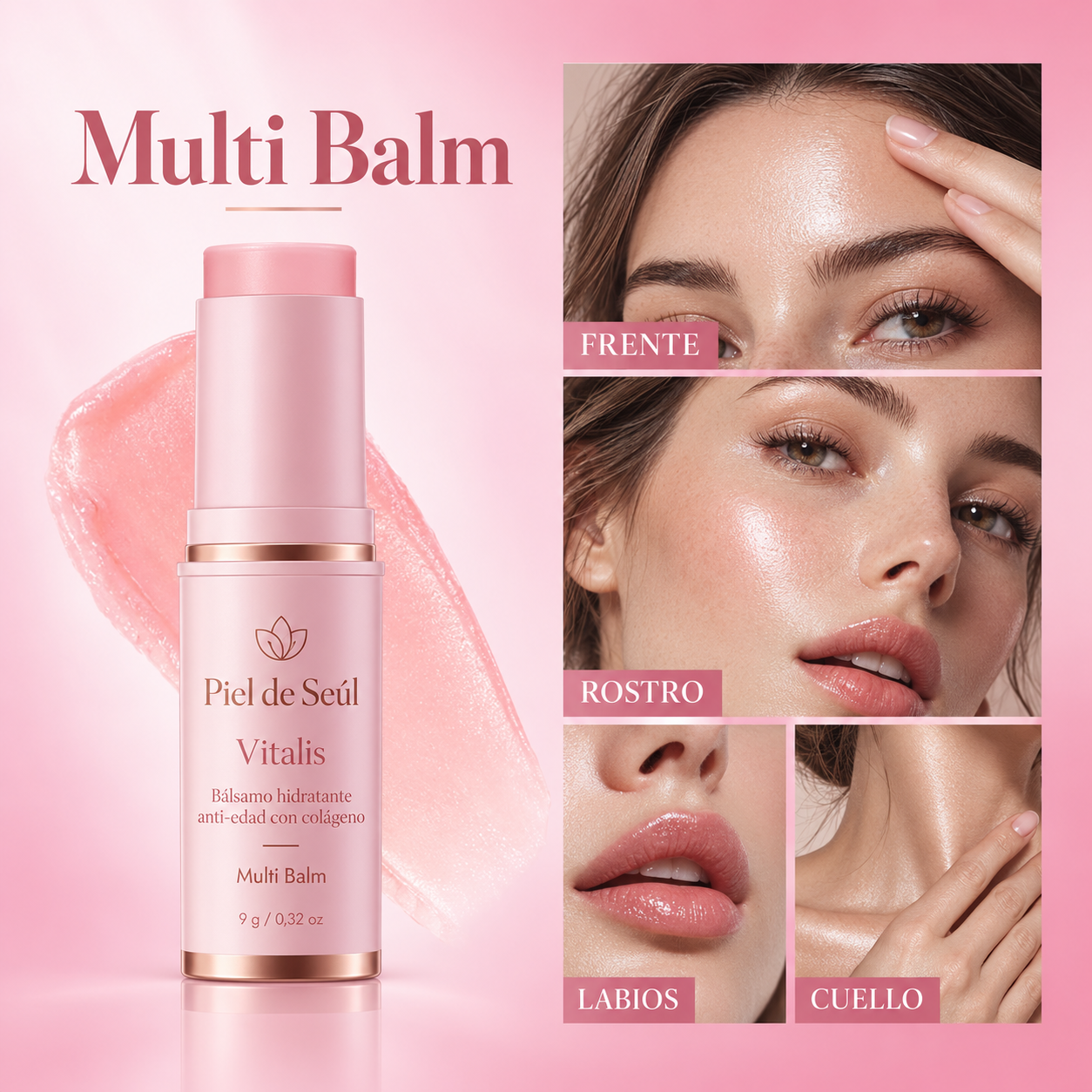 Piel de Seúl VITALIS- Bálsamo hidratante anti-edad con colágeno